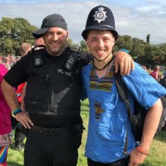 Jacob And Policeman swap attire - short term! 