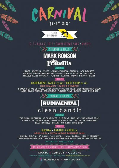 carnival fifty six lineup poster festaff blog page