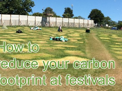 Reduce your carbon footprint at the festival