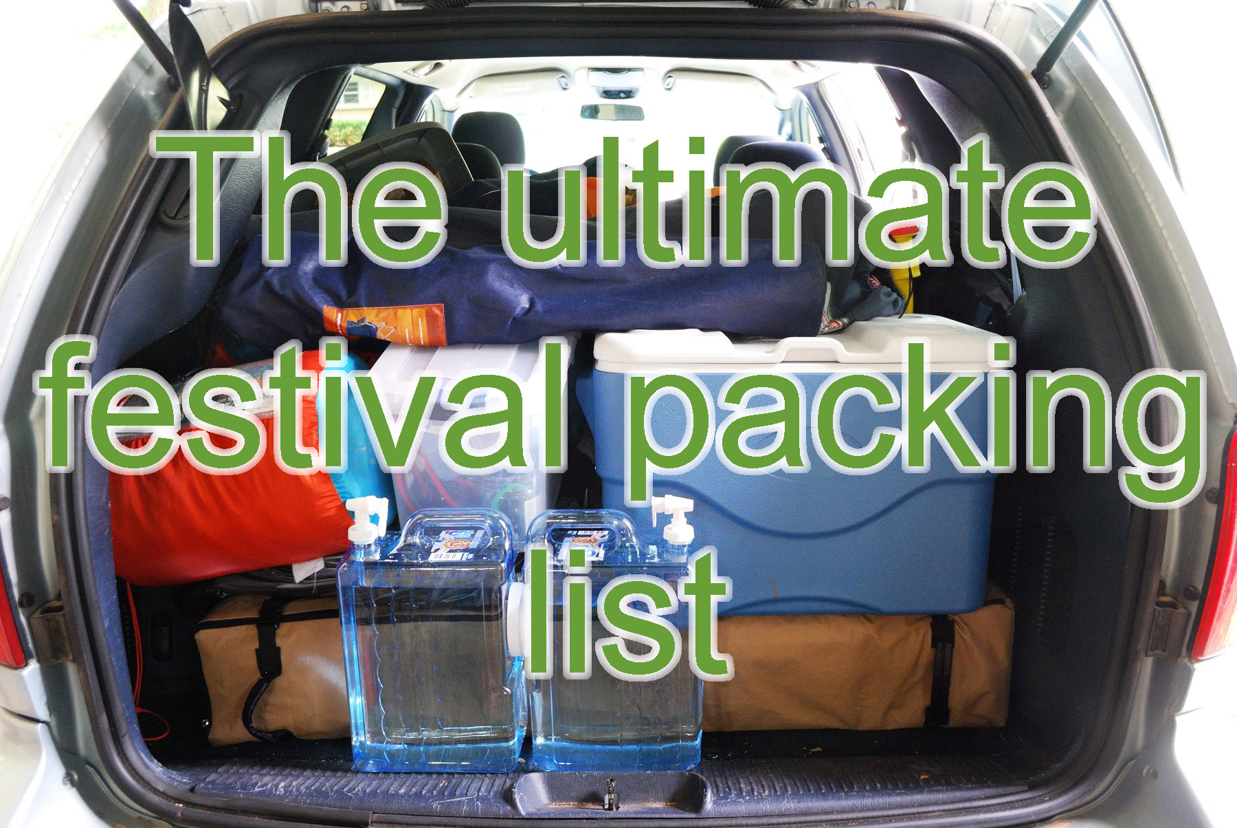 Ultimate festival packing list