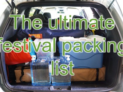 Ultimate festival packing list